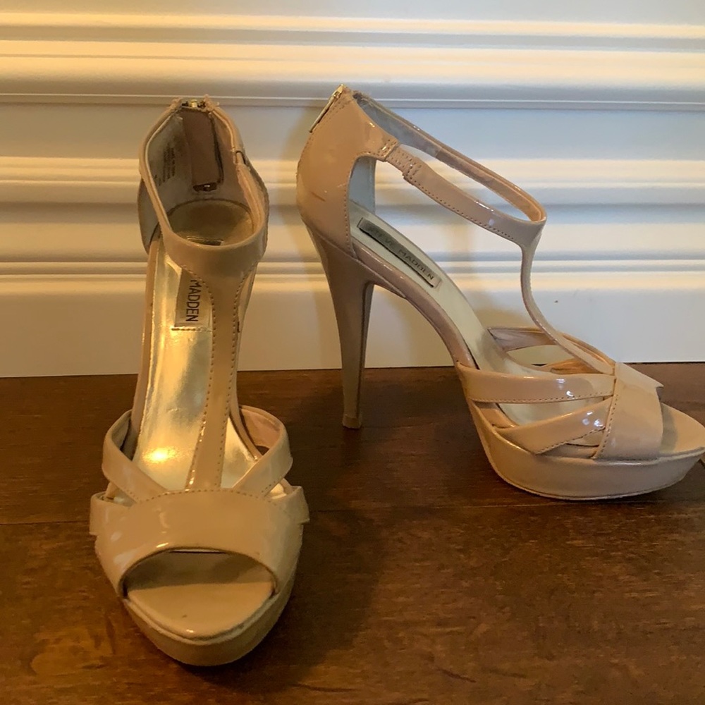 Steve Madden Nude Platform Heels